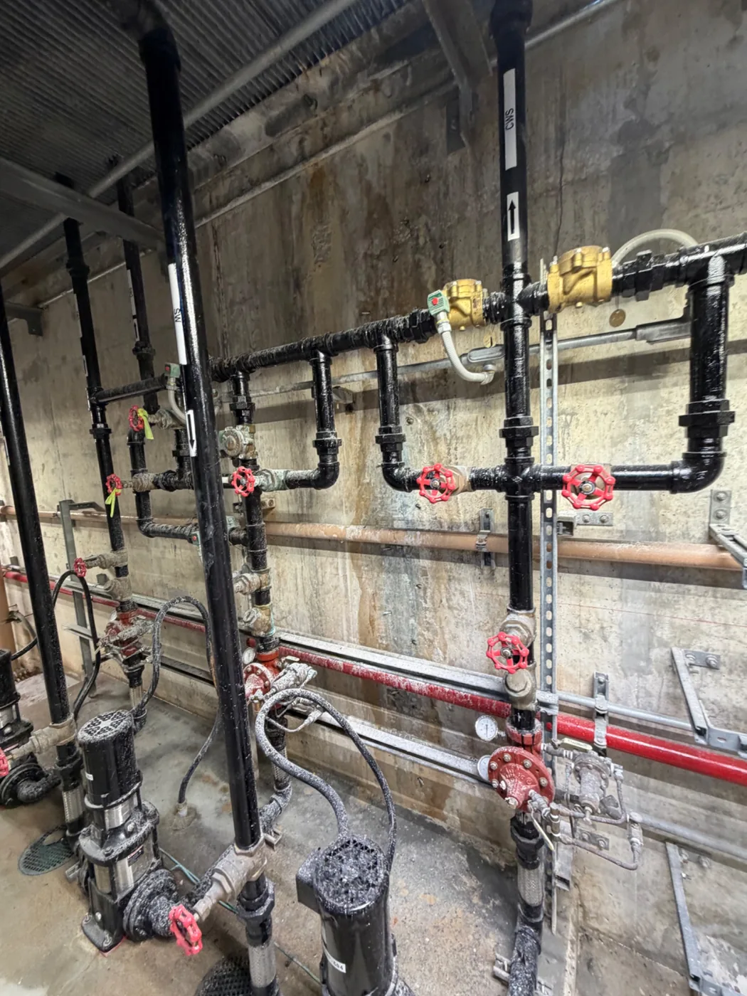 C-44 Pump Station piping and PU injection work