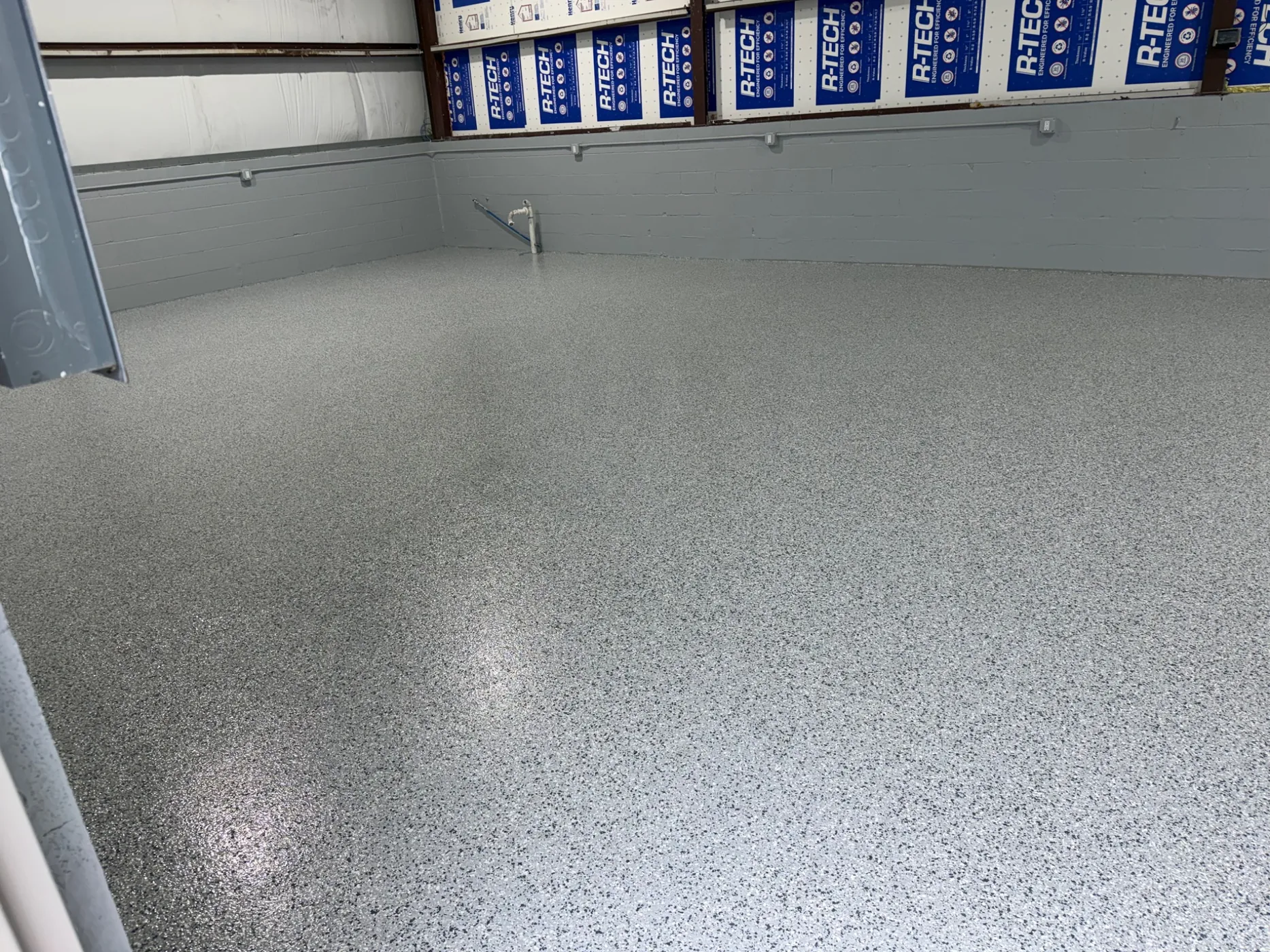 White coated pipe interior/exterior finish